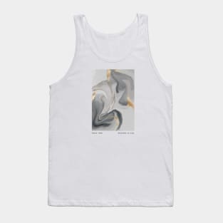 Abstract art marble grey and gold - Paris 1988 Regarde le ciel - Look at the sky Tank Top